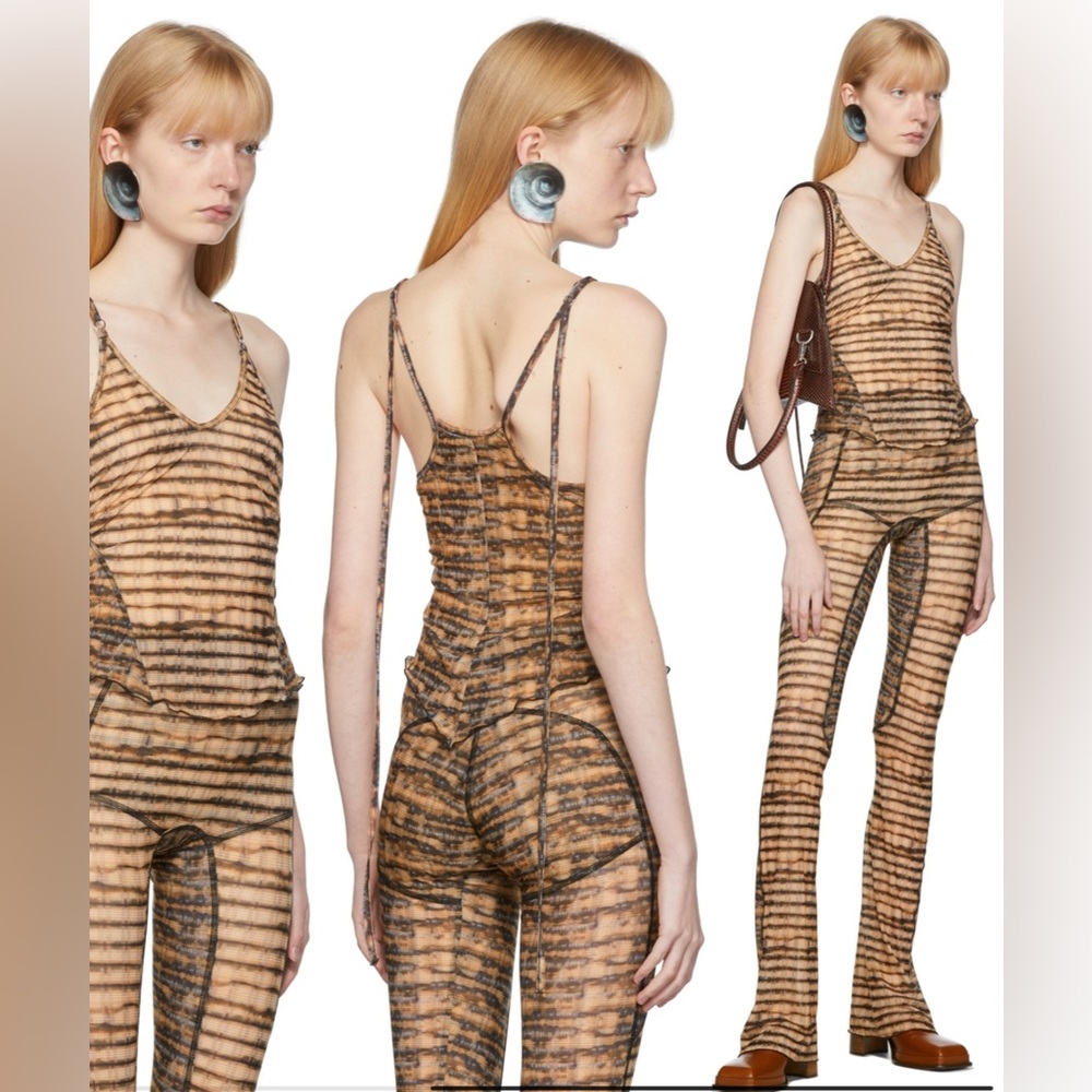 CHARLOTTE KNOWLES
SSENSE Exclusive Orange & Black Halcyon Tank Top